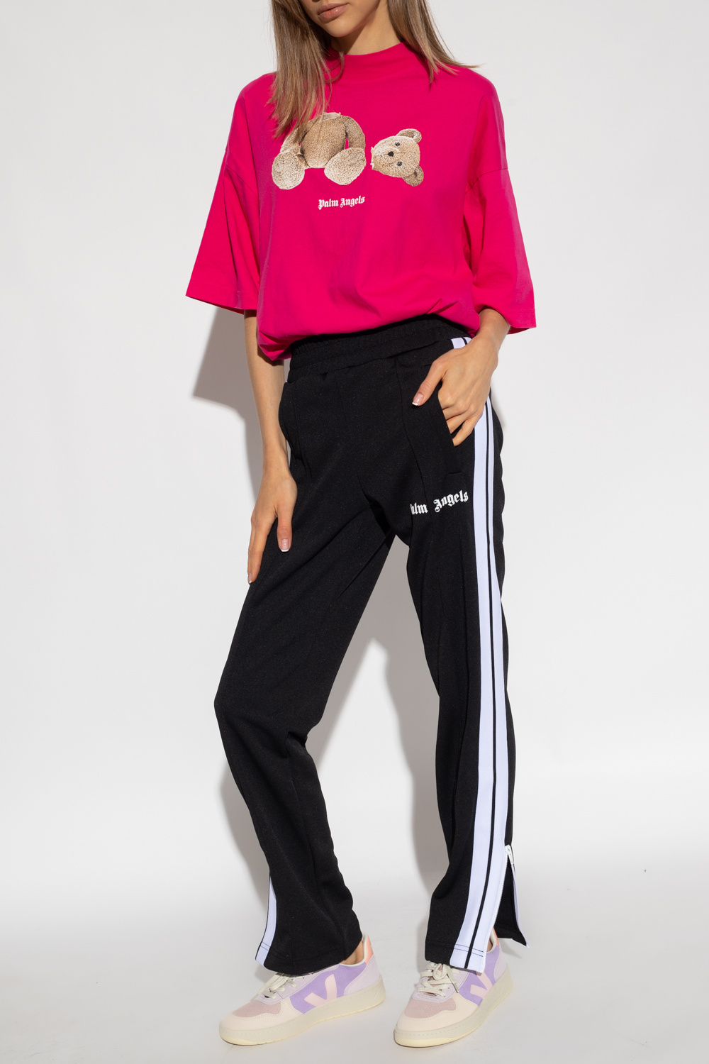 Pink T - SchaferandweinerShops GB - shirt with logo Palm